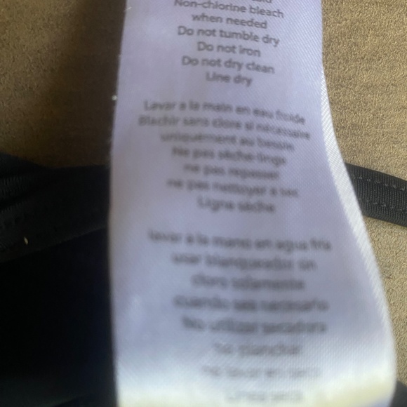 Black 1 Piece Swimsuit w/ Built in Skirt Size 14 - Picture 13 of 13